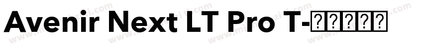 Avenir Next LT Pro T字体转换